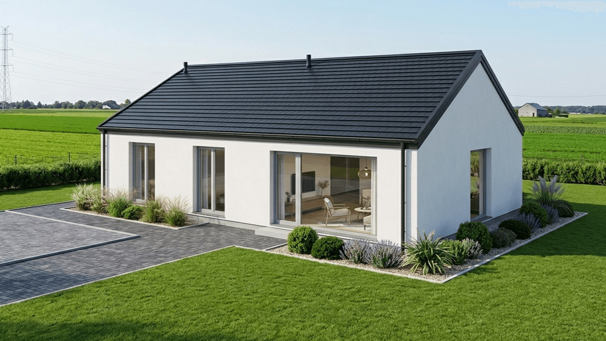Dom szkieletowy Y-Home Plus — parterowy, 107 m² — Grupa Burkietowicz sp.k.