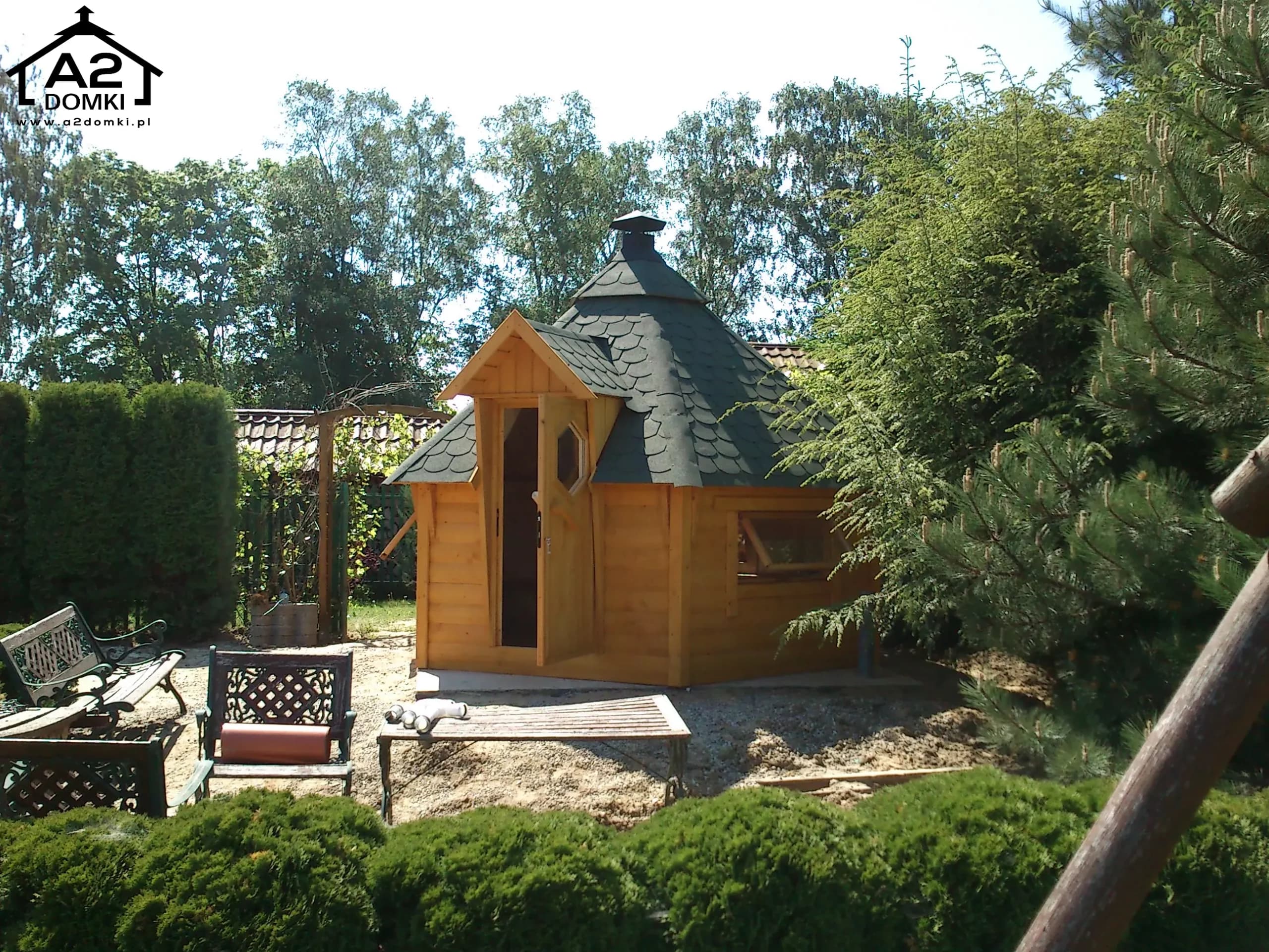 Chata grillowa 9,2 m² — 12–15 osób — A2 Domki Michał Wrona