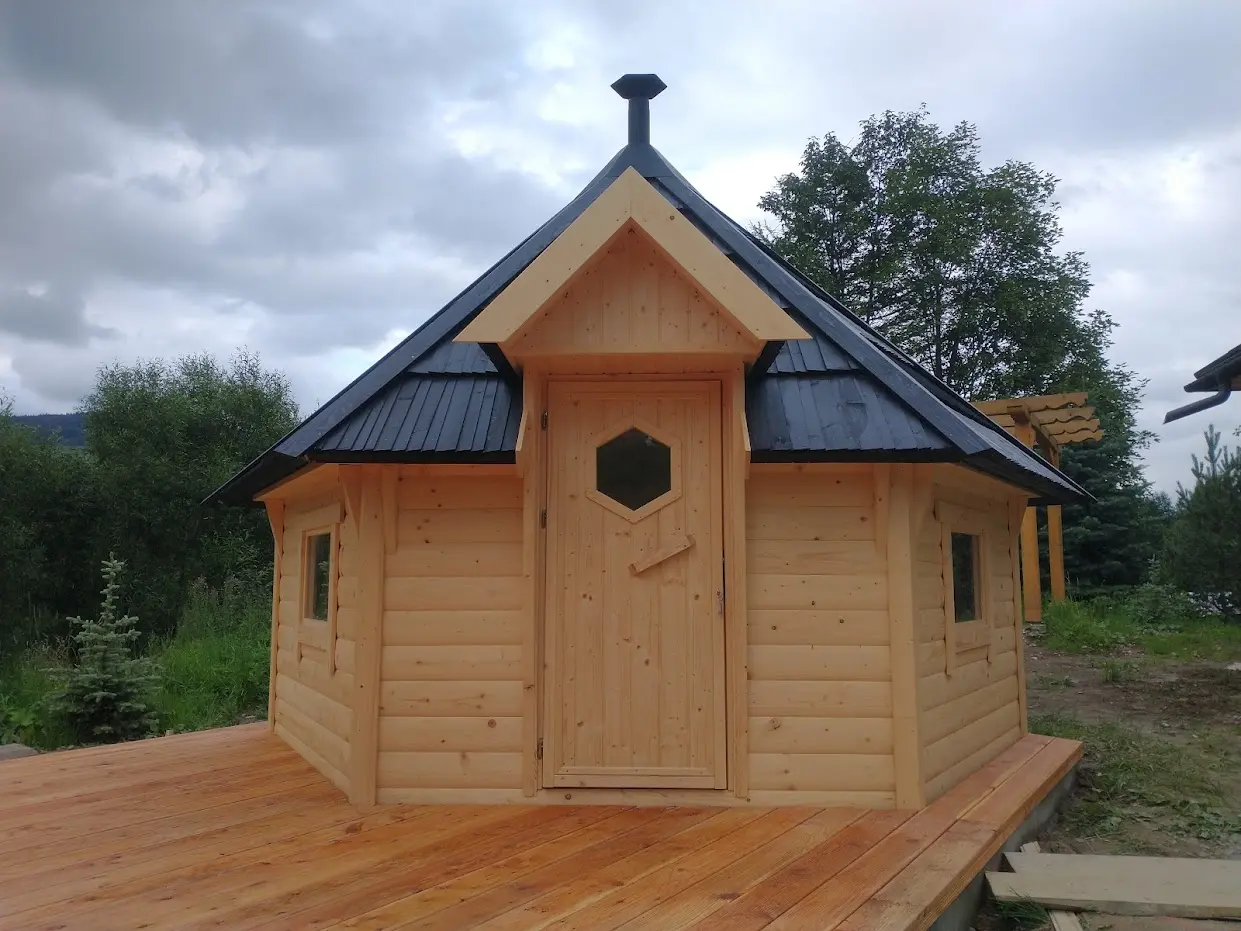 Sauna ogrodowa (ruska bania) 12 m² bez przedsionka — A2 Domki Michał Wrona