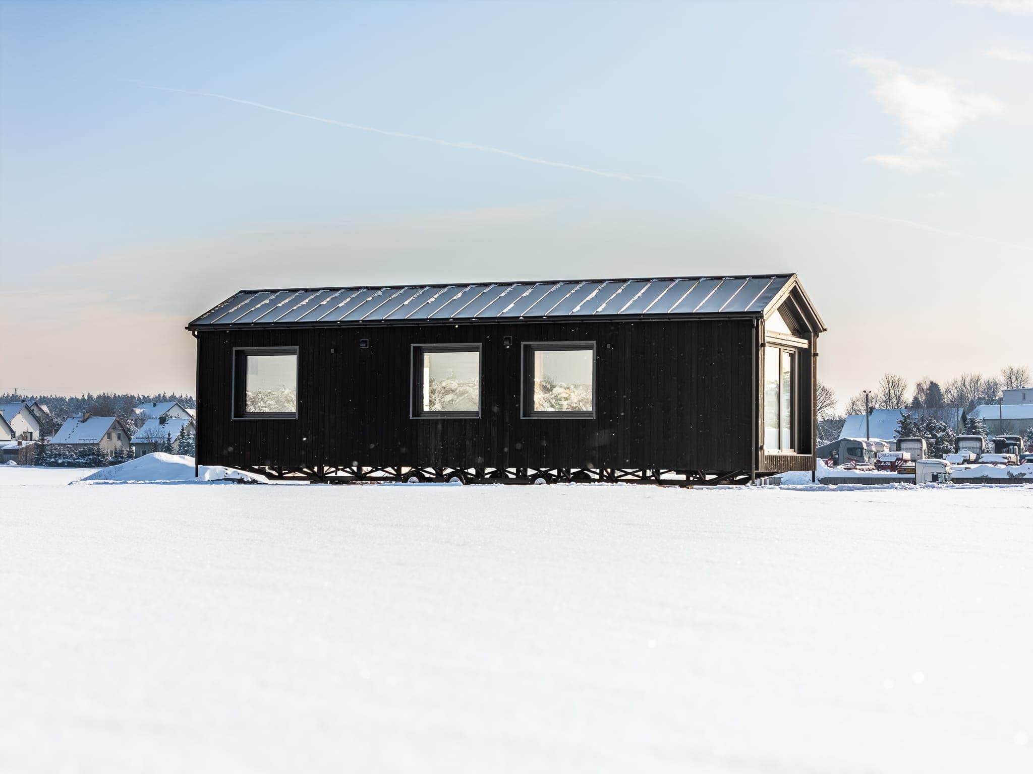 Dom mobilny Stodoła — 48 m², 4 × 12 m — AGROHOME Józef Stolc
