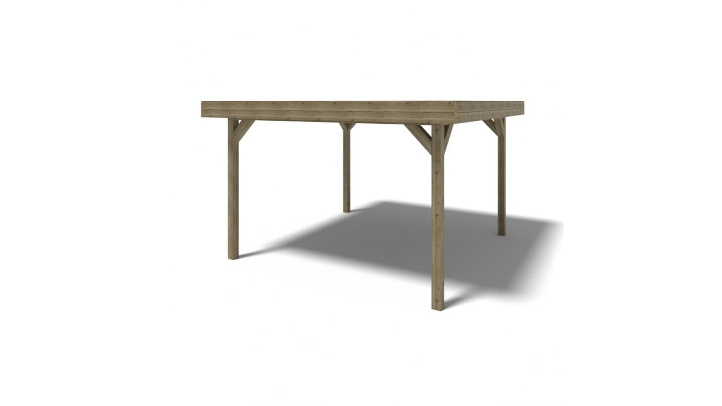 Altana ogrodowa ALT24 — 4,04 × 4,04 m, 16,3 m² — ALTANKA prosta spółka akcyjna