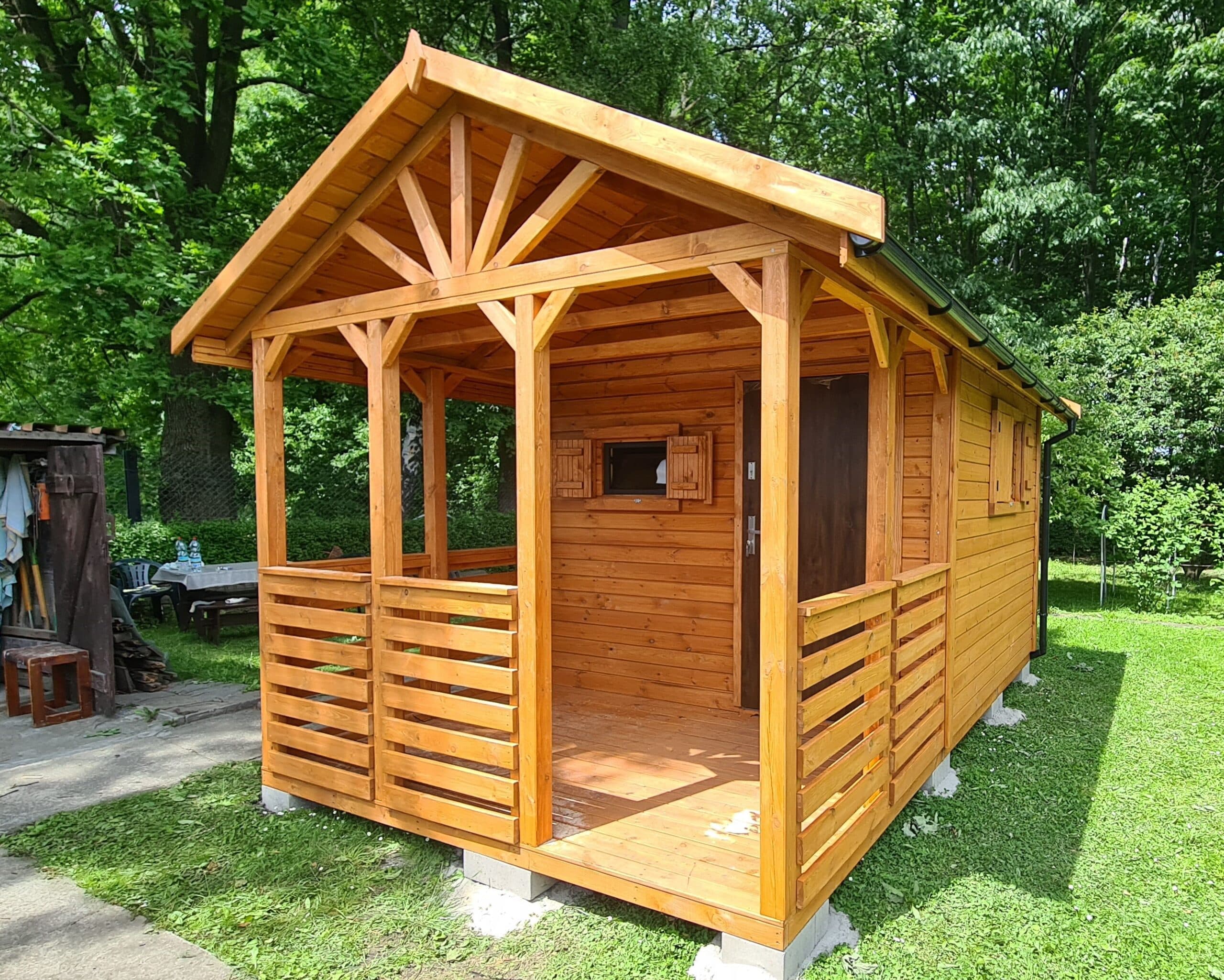Domek letniskowy Artur 3 × 5 m z tarasem — 9 m² — Altany Ostrowski Mateusz Ostrowski