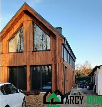 Dom szkieletowy z antresolą, 60 m² zabudowy, w Zielonkach — Arcy-dom Sp. z o.o.