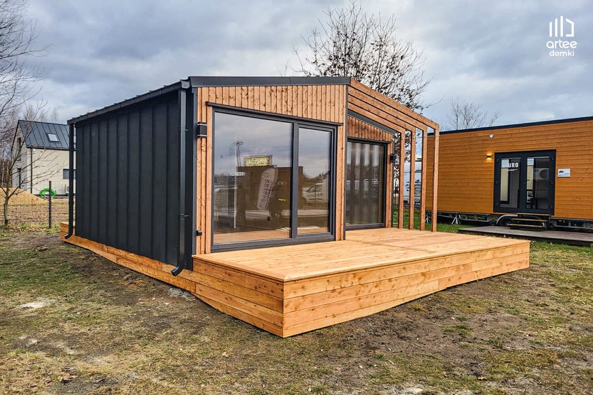 Domek pokazowy DUO 35 — Paniówki, realizacja Artee Domki