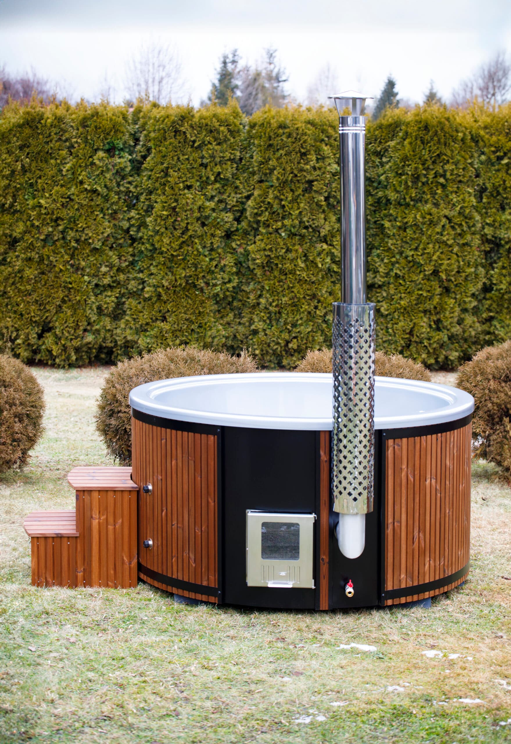 Balia ogrodowa HARMONY z piecem wewnętrznym — Balia Technic (Balia&Sauna Prestige s.c.)