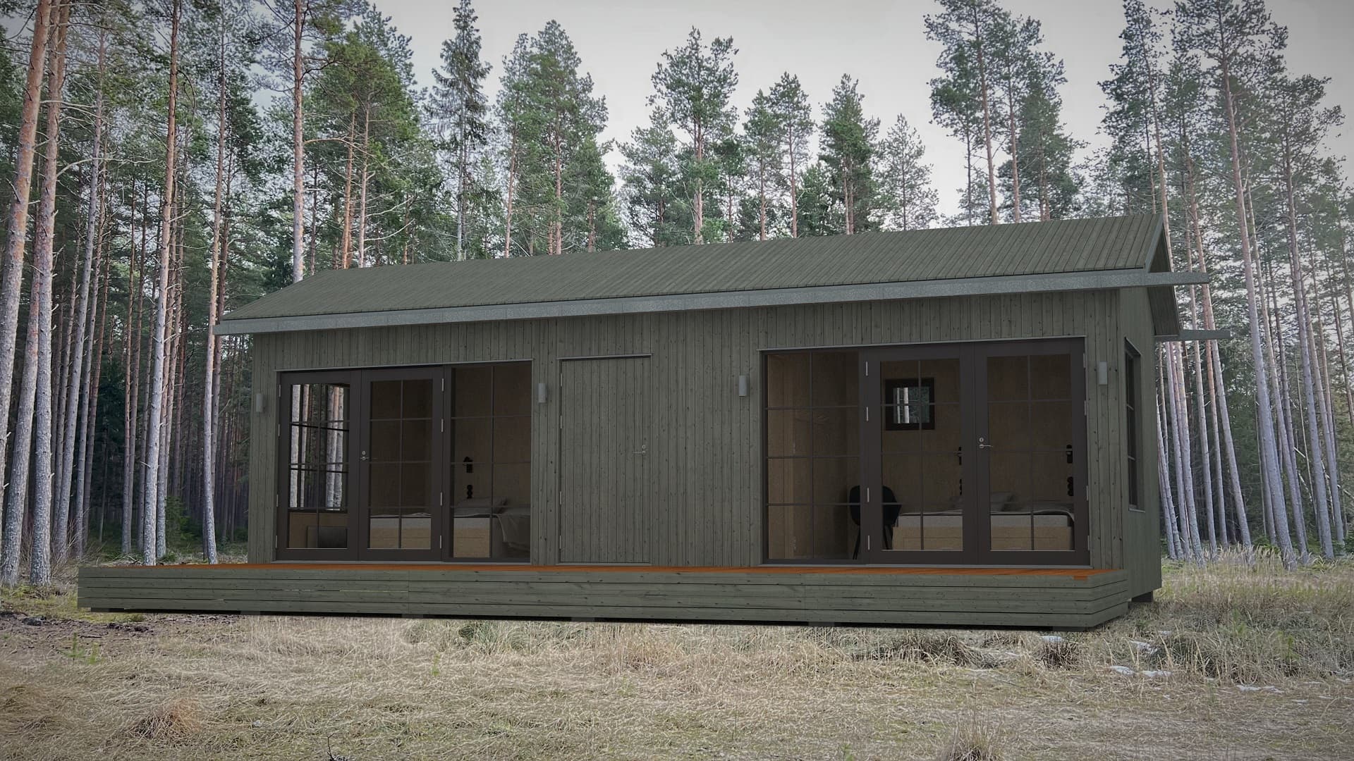 Dom modułowy Classic 30 m² (wersja wydłużona), 30 m² — Baltic House Systems (SIA Baltic House Systems)