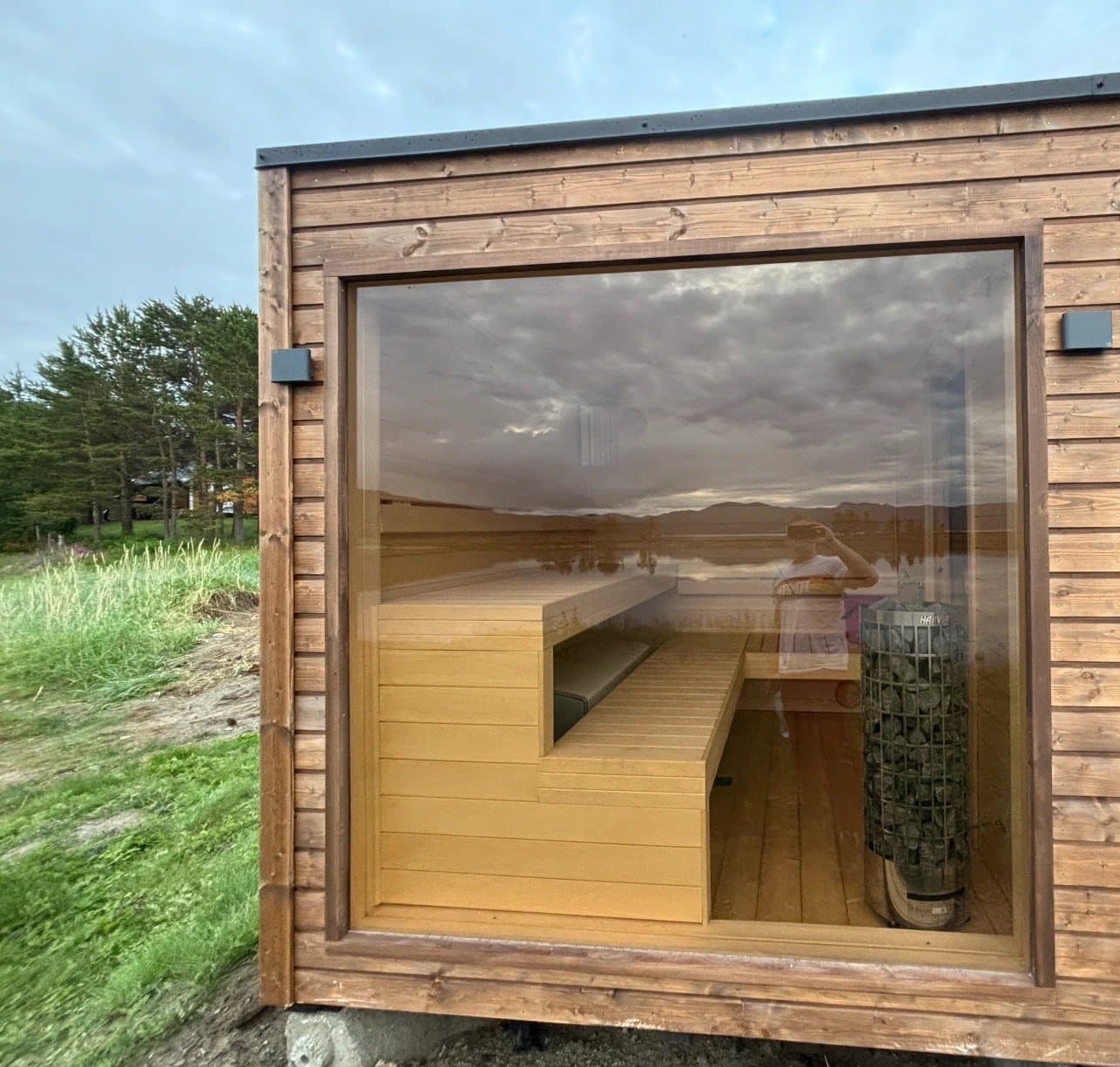 Sauna ogrodowa sauna BOX — 215 × 215 cm — bokaSpace (BOKA Michał Adamczyk)