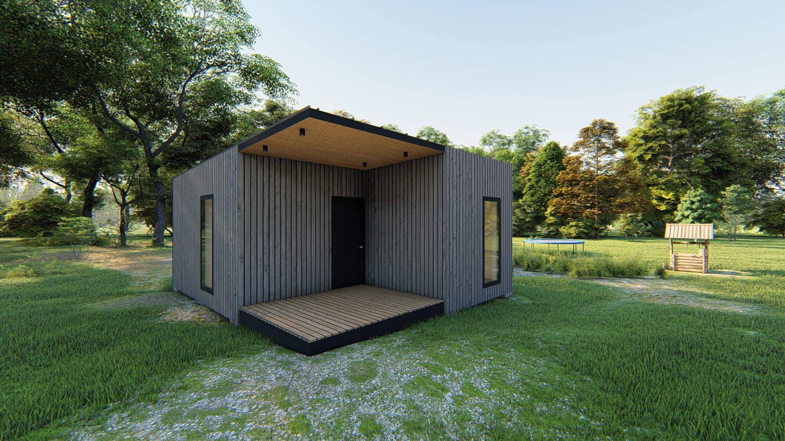 Dom modułowy FLAT 35 — 35 m² — model domu
