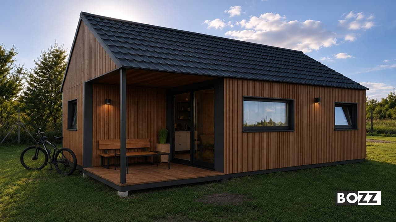 BOZZ BOX 2A — dom całoroczny 42 m² z dwoma pokojami — model domu