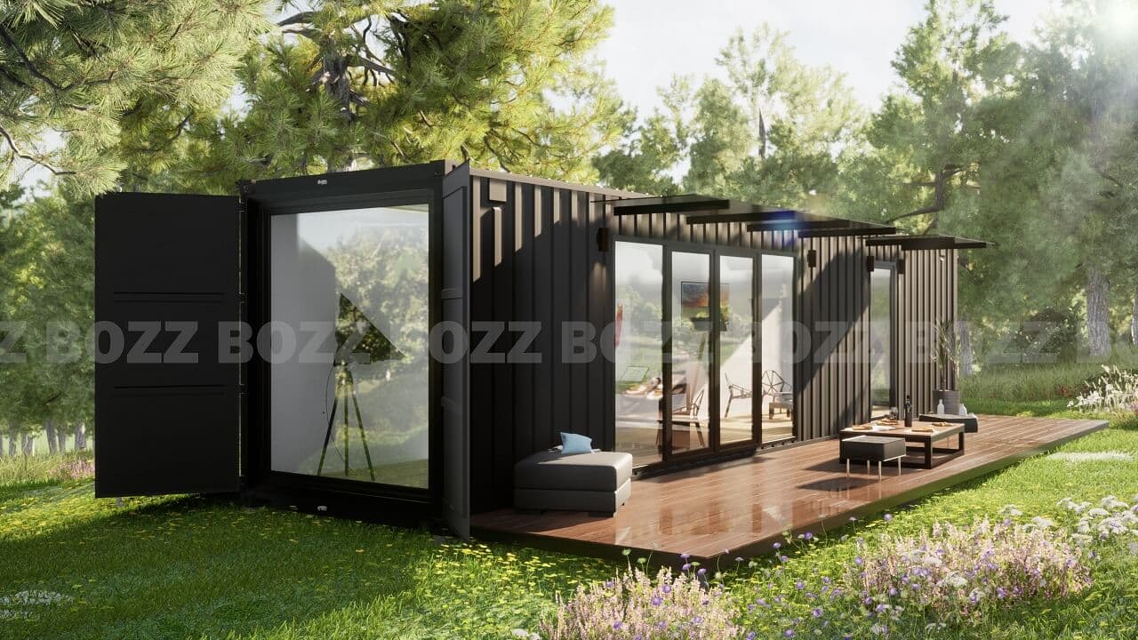 BOZZ CONTI 1A — dom z kontenera morskiego 26 m² — model domu
