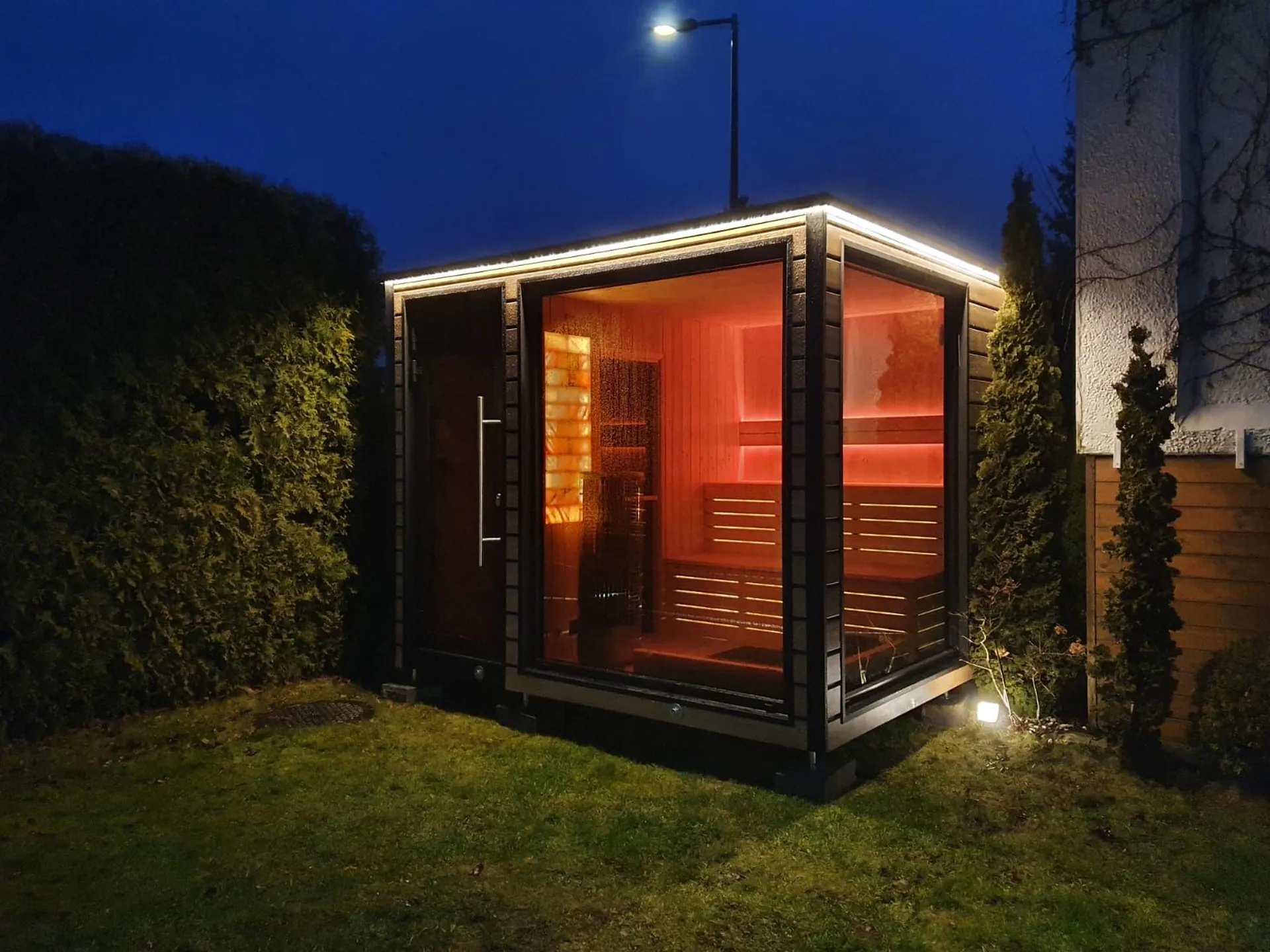 Sauna ogrodowa Flamma S1 — 2,52 × 3,13 m — Bygga sp. z o.o.