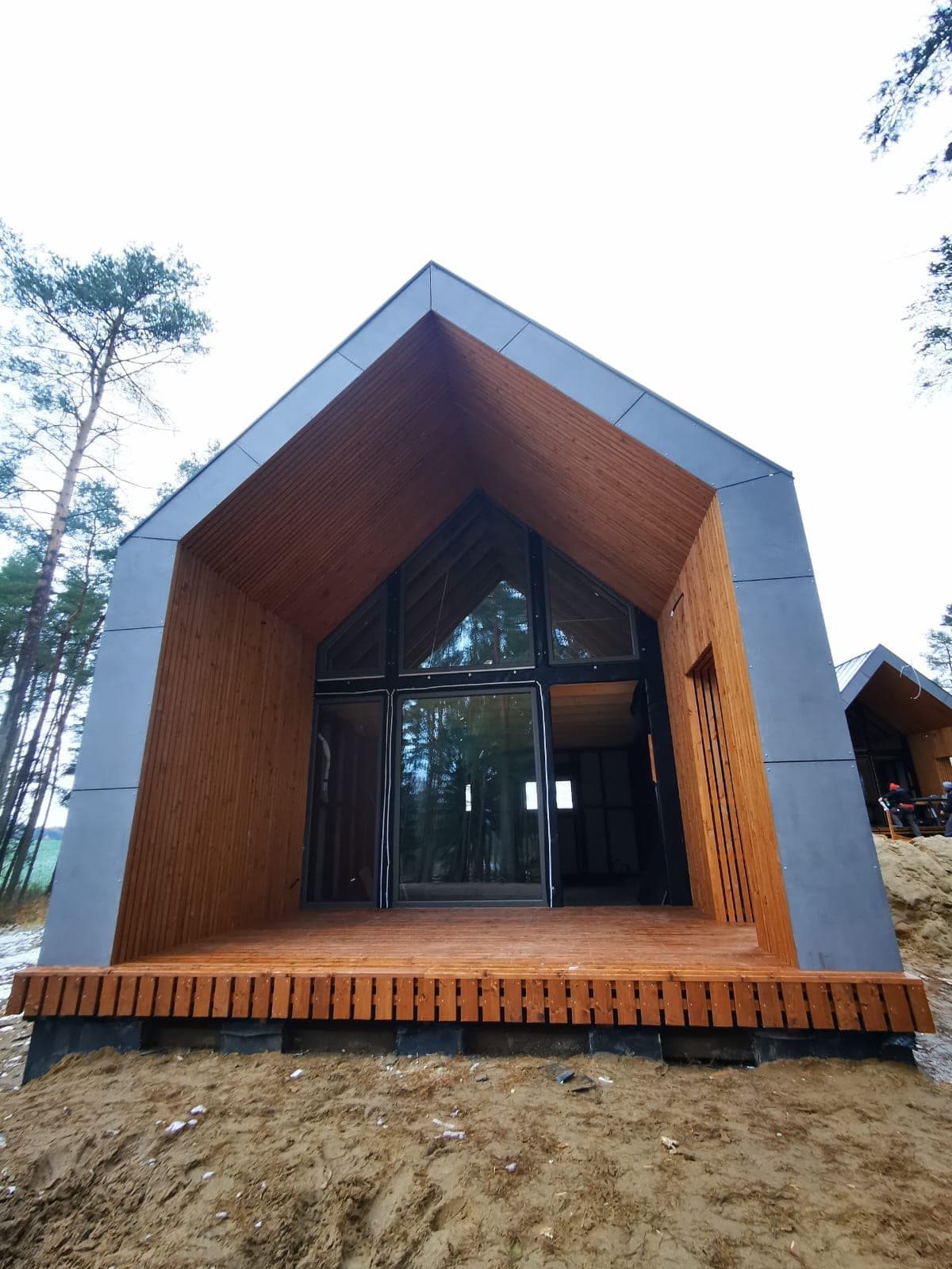 CASTOR Piętrowy szkielet – Dom CAS 60 MODERN Szkielet Rekreacyjny — gm. Miłakowo, realizacja Castor