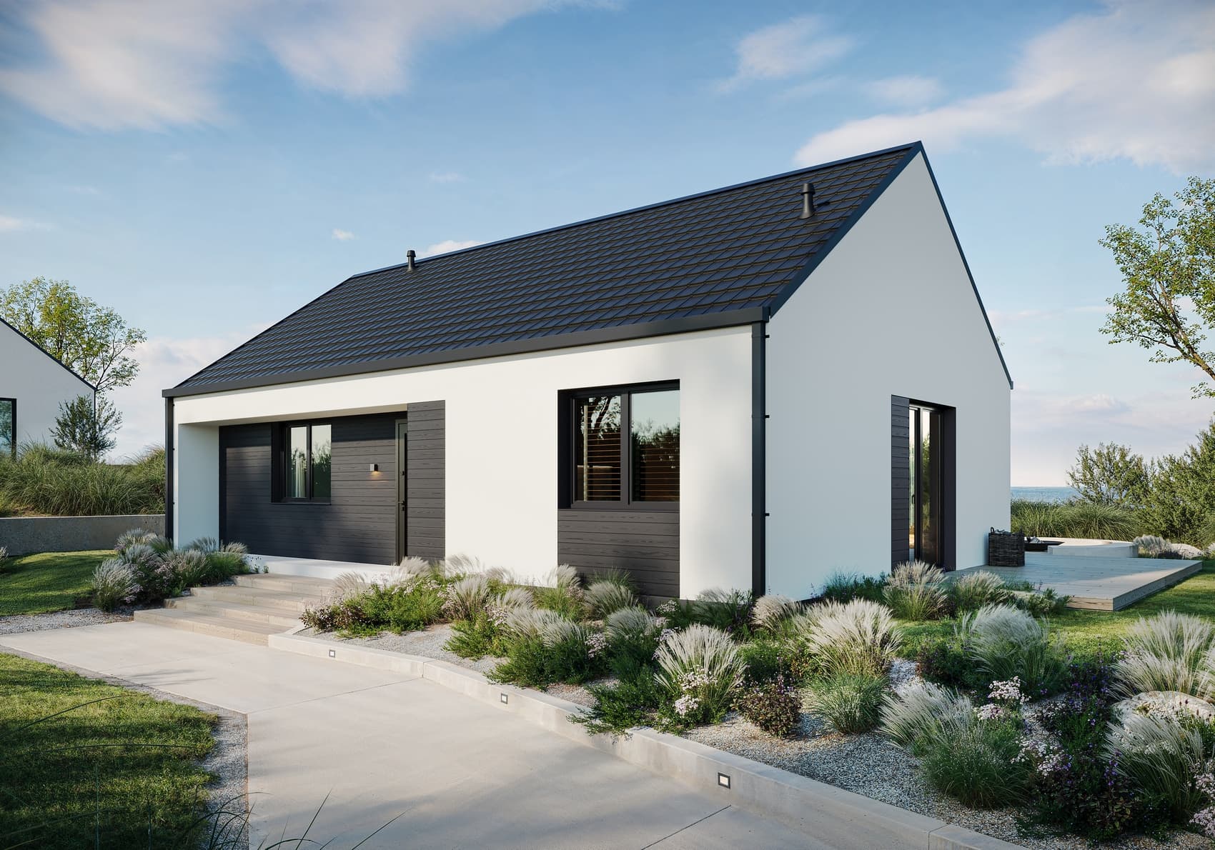 Dom parterowy Ustka — 80 m² użytkowej — model domu