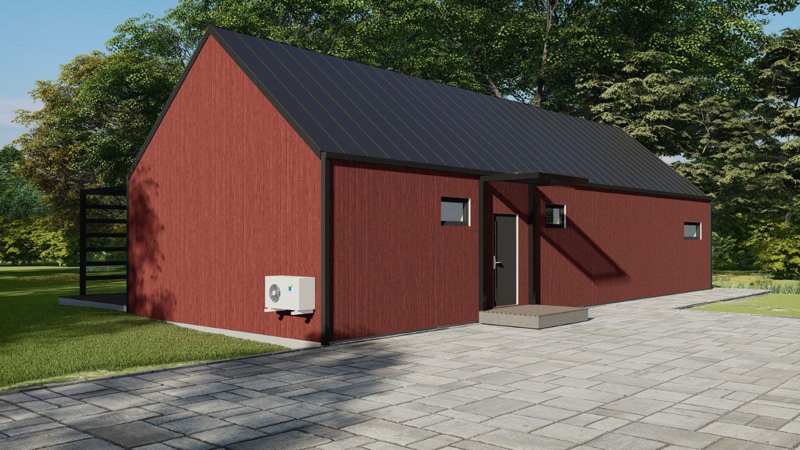 Projekt Rustic 127 — dom w stylu skandynawskiej stodoły — CONTMA