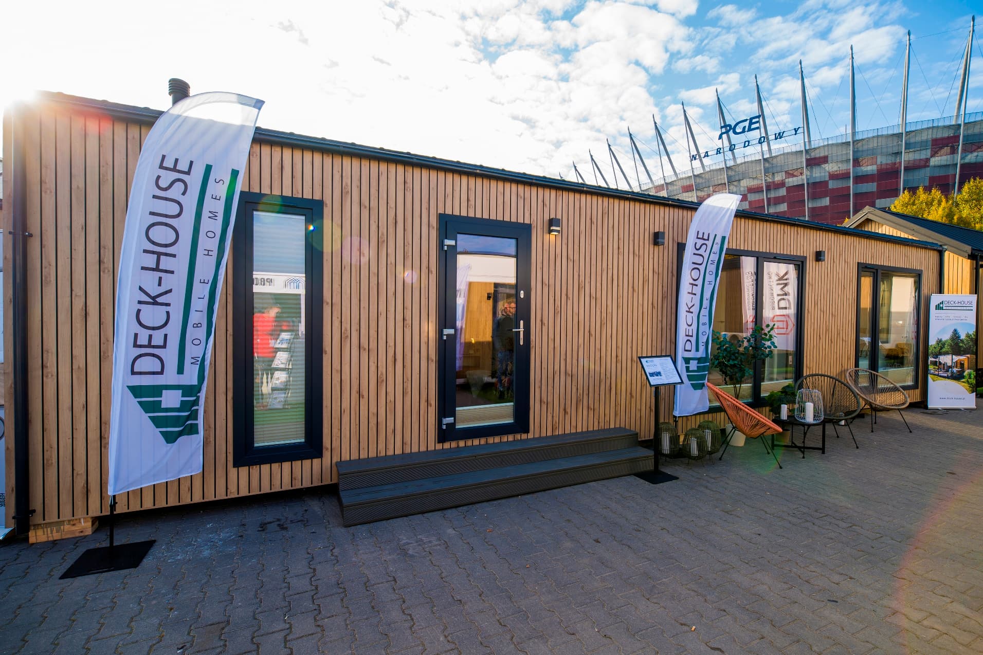 Dom mobilny MADERA 50 m² z holem i dwiema sypialniami — Deck House (DECK-HOUSE s.c.)