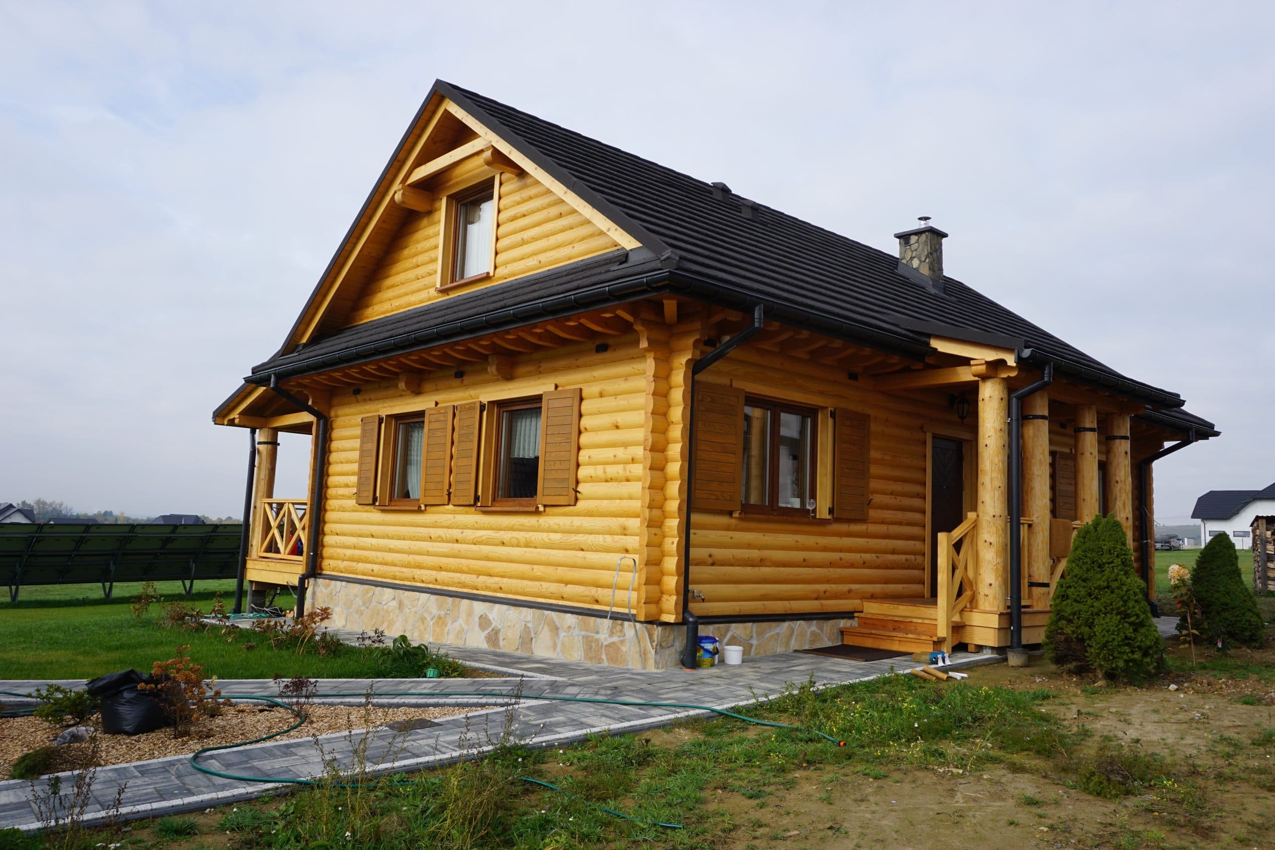 Dom z bali Zawoja dw 7 — parterowy, 74,88 m² — model domu
