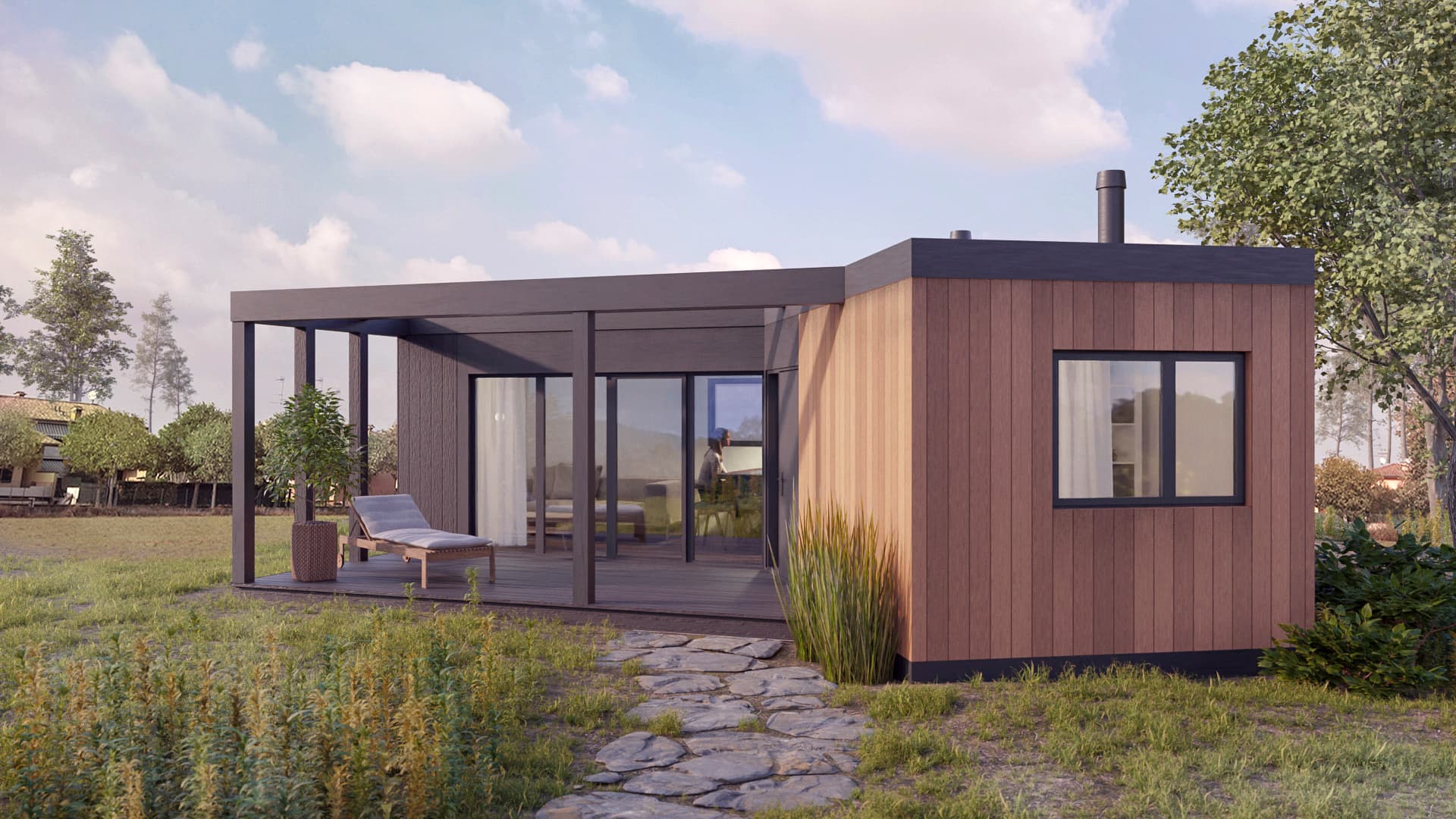Domek modułowy UNICO — 28,3 m² użytkowej — DOMEK.TECH sp. z o.o.