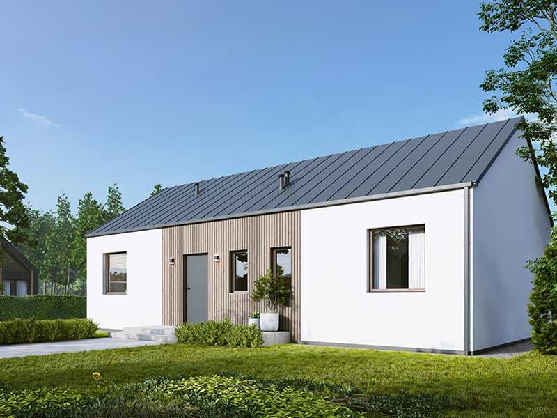 Dom parterowy DH110, 91 m² — DOMIHAUS prosta spółka akcyjna