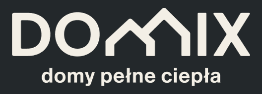 Logo firmy DOMIX — energooszczędne domy z drewna