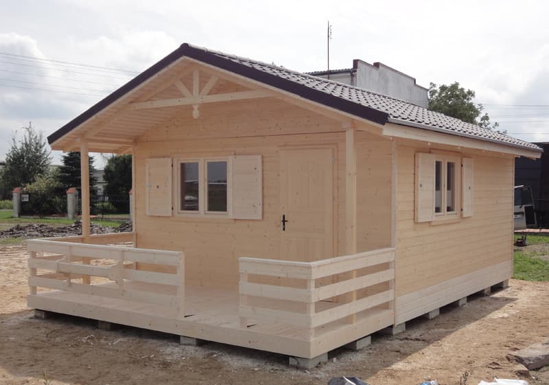 Domek rekreacyjny Kubuś — 25 m² z antresolą — model domu