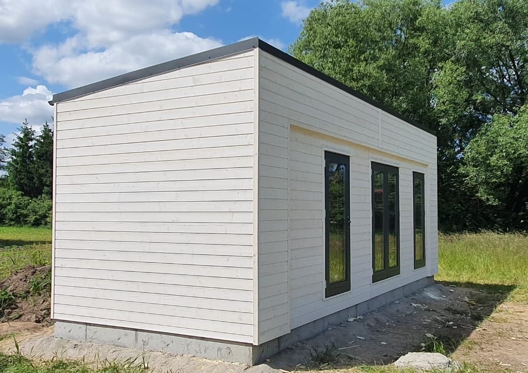 Domek rekreacyjny Olaf — 26 m² z tarasem 13 m² — model domu