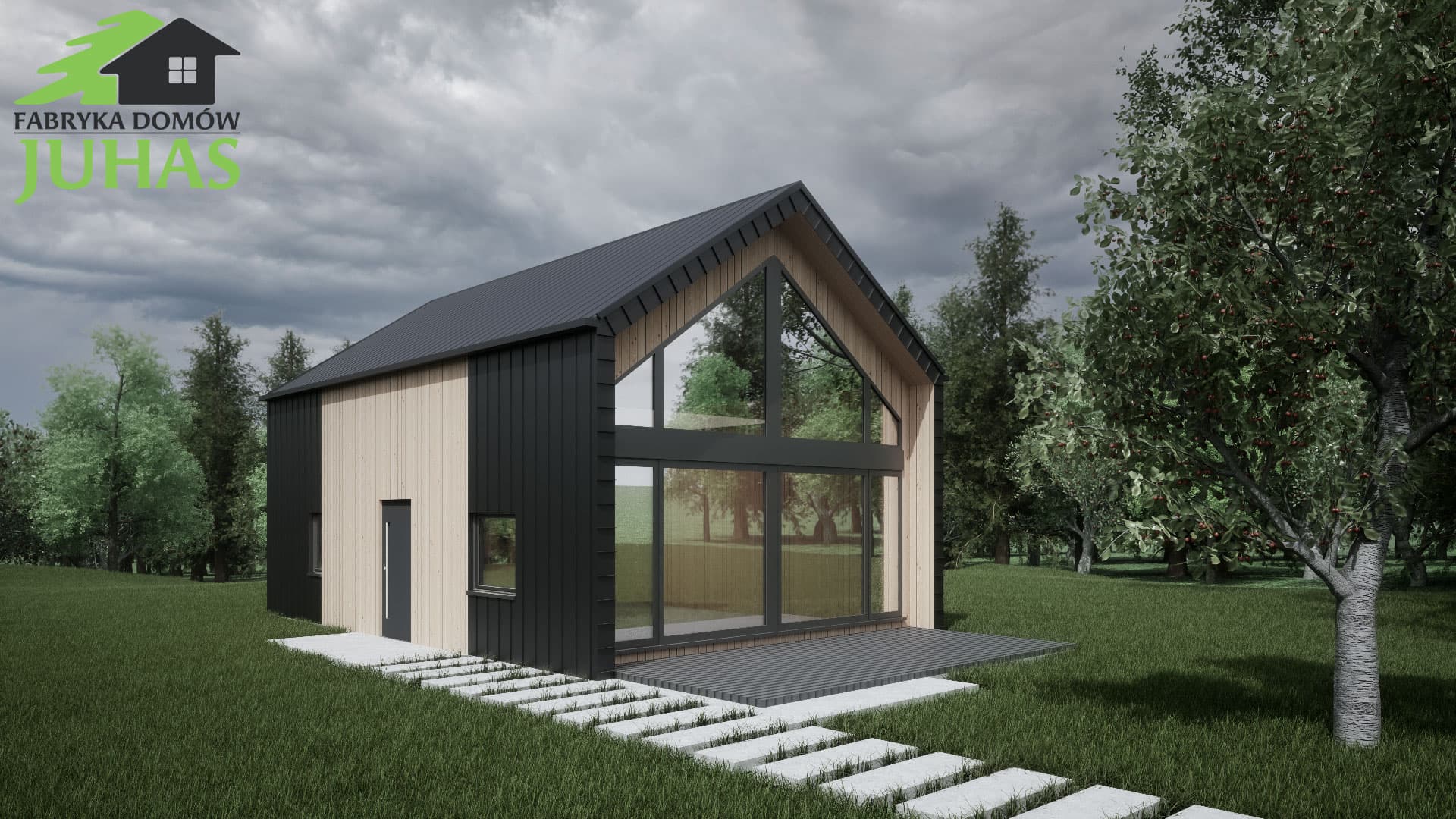 Bellini — dom 61 m² z antresolą 30 m² — model domu