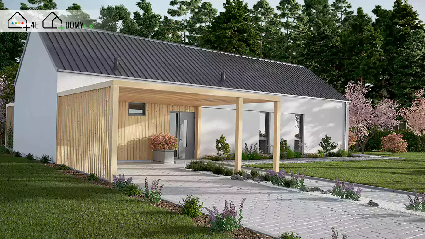 Dom parterowy Home Plus 4, 111,18 m² — Domy Plus Sp. z o.o.