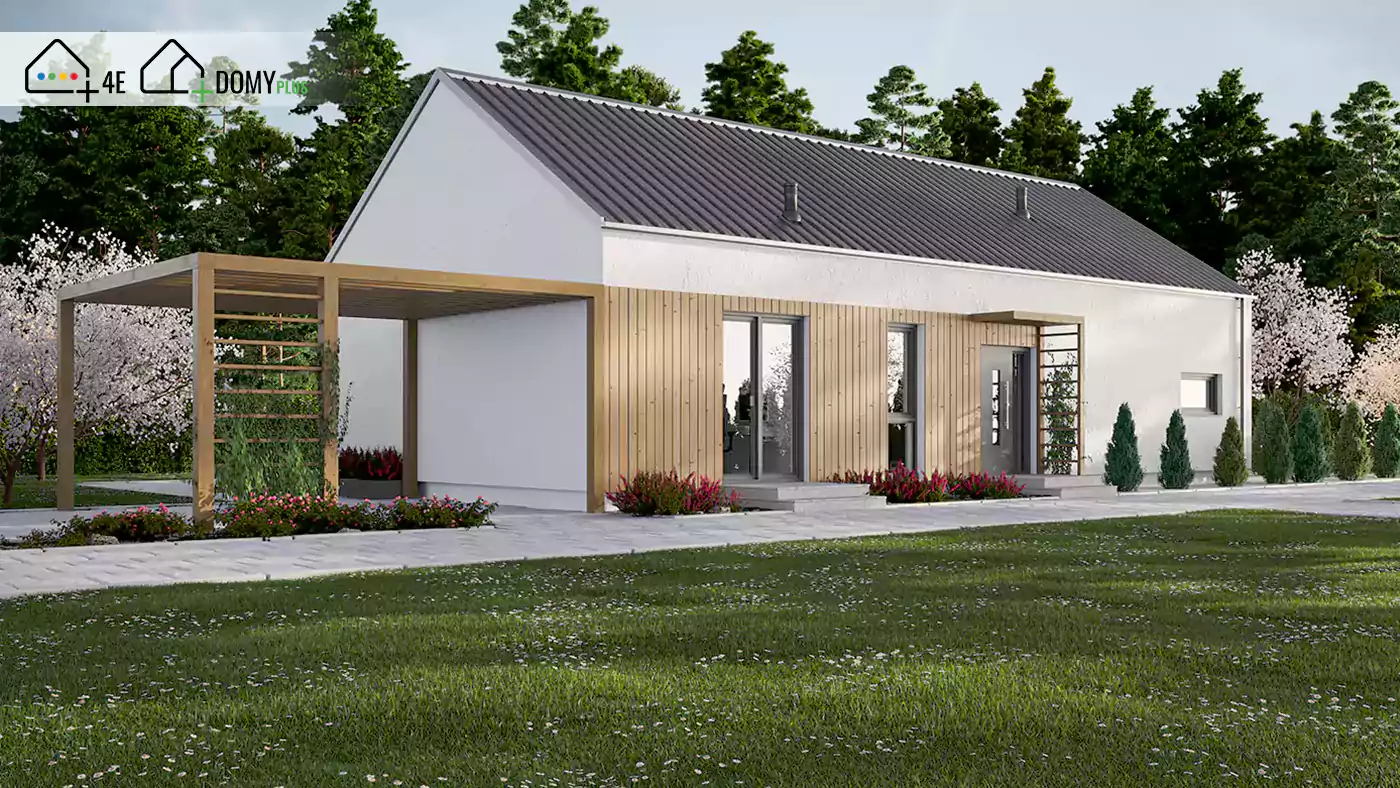 Dom parterowy Home Plus 6, 101,36 m² — Domy Plus Sp. z o.o.