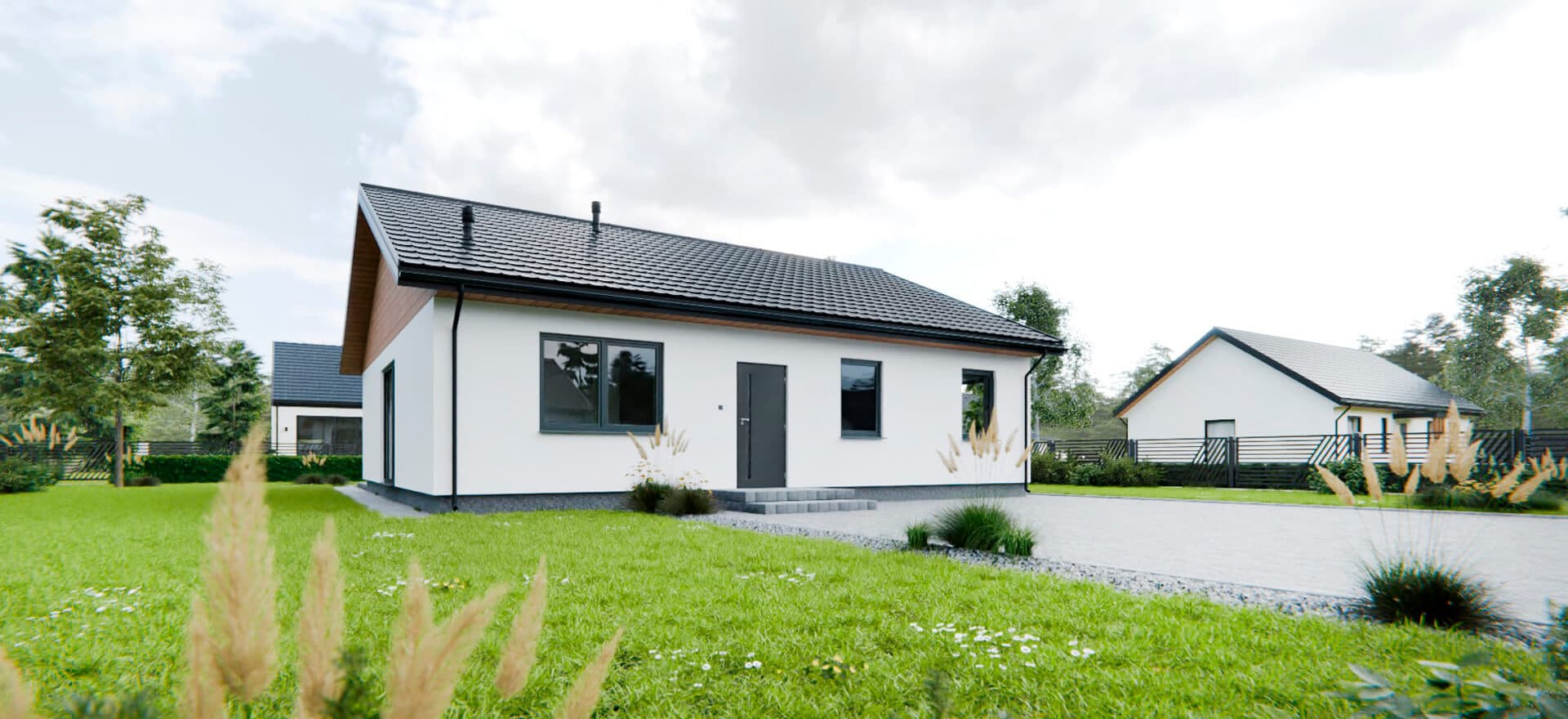 Dom parterowy Model L — 113,86 m² — model domu