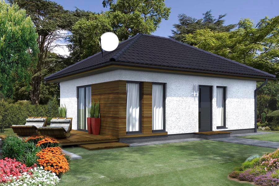 Dom szkieletowy MAX N13 — 46 m² — Fabryka Domów Spomet S.A. (domymax)