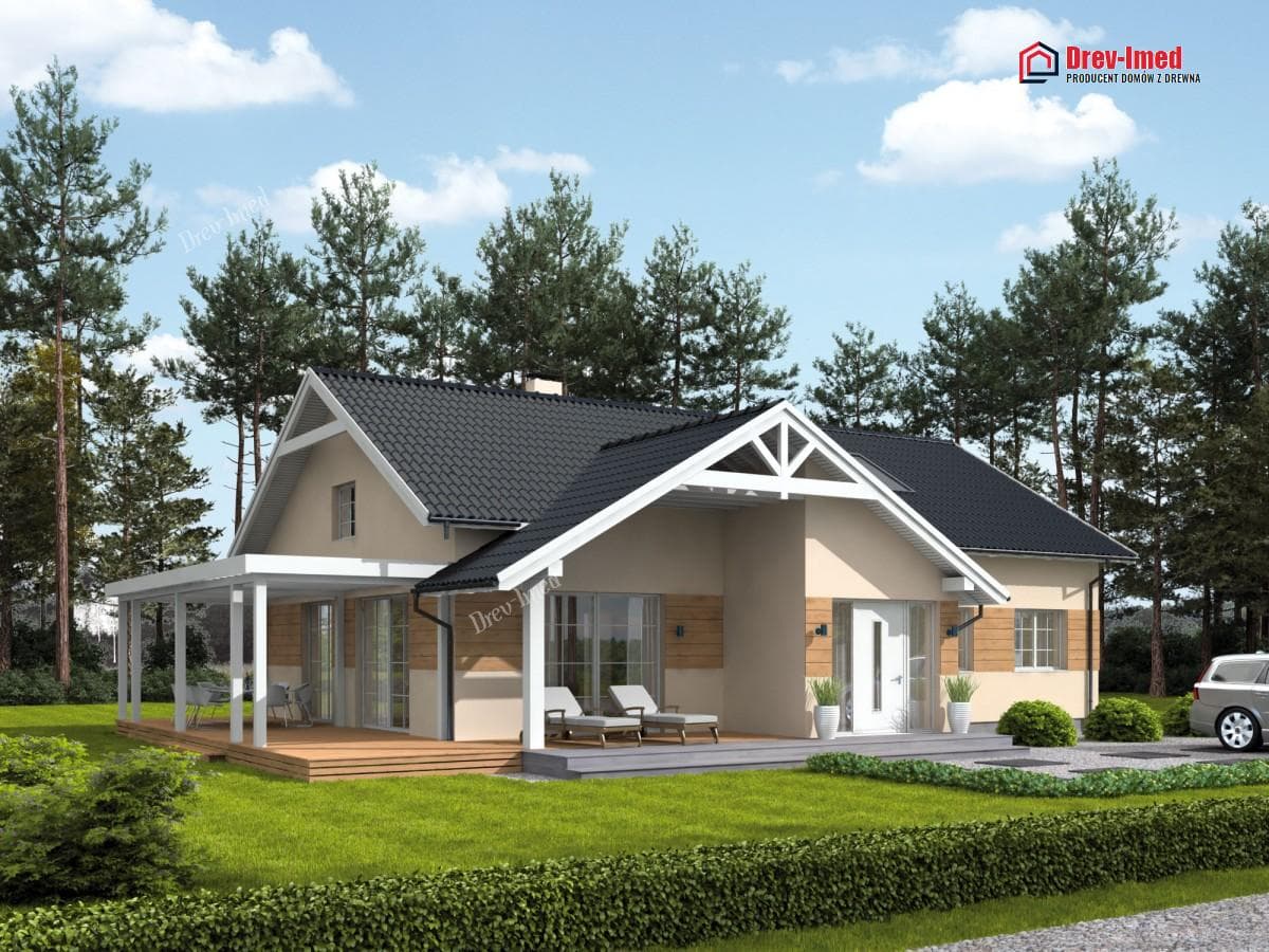 PAULINA 1 — dom 132 m² z tarasem — DREV-IMED 1 POLSKA Ewelina Maślanka