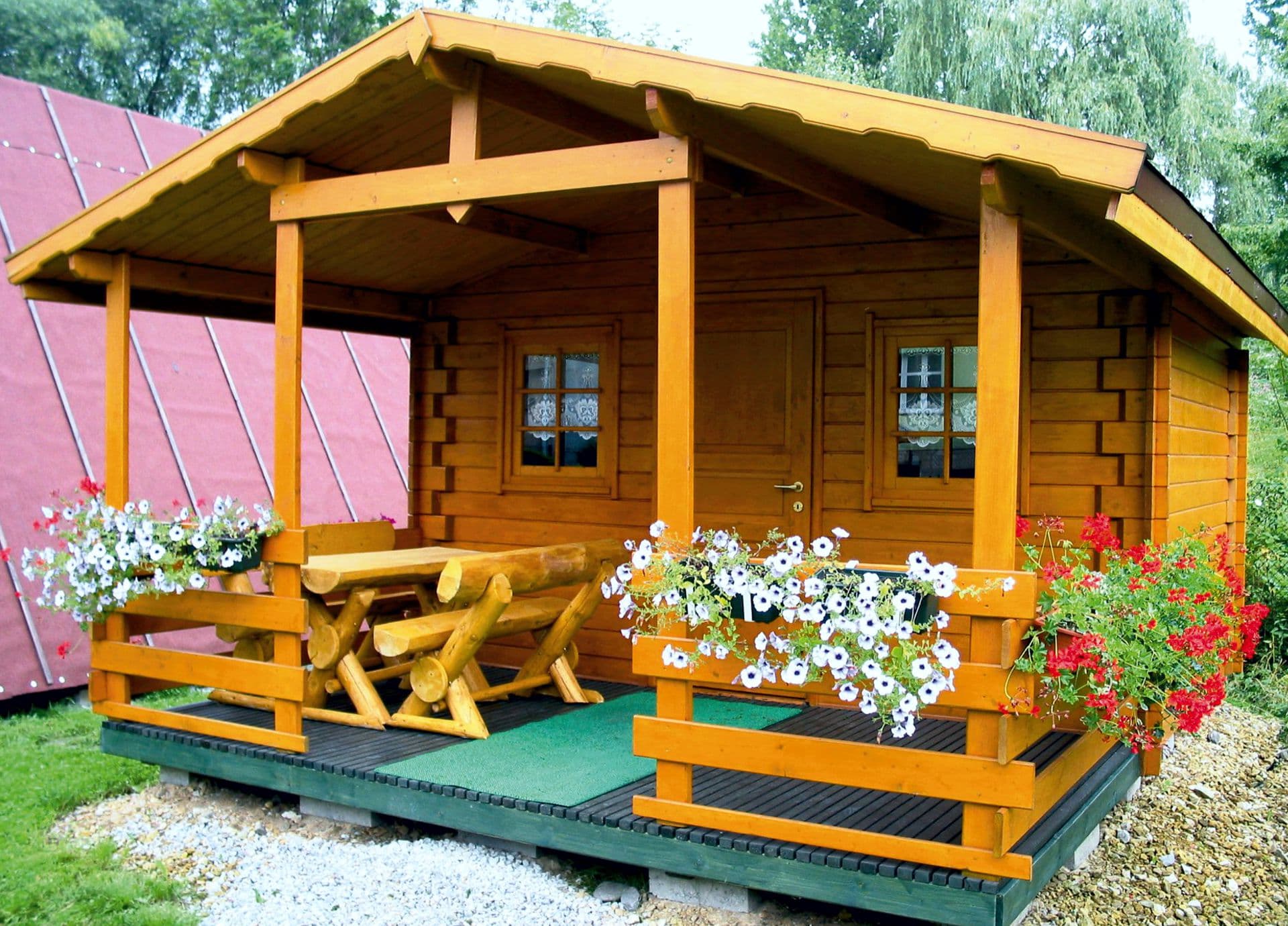 Domek letniskowy Sylwia — 11,4 m² + taras 8,4 m² — DREV-MEX Daniel Cebrat