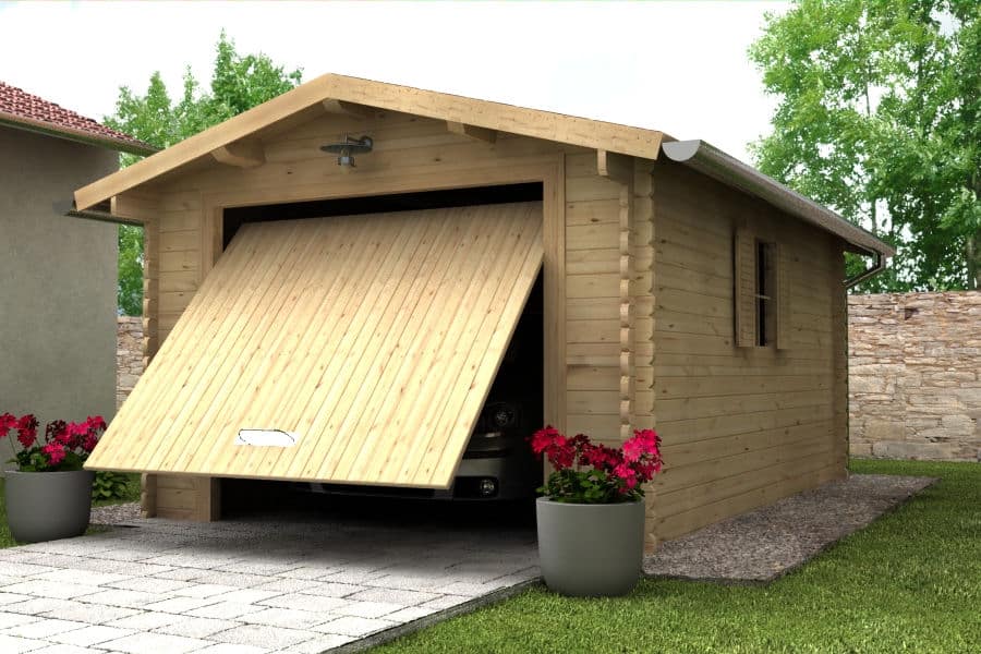 Garaż drewniany 350 × 500 — 17,5 m² — Drevodom Orava s.r.o.
