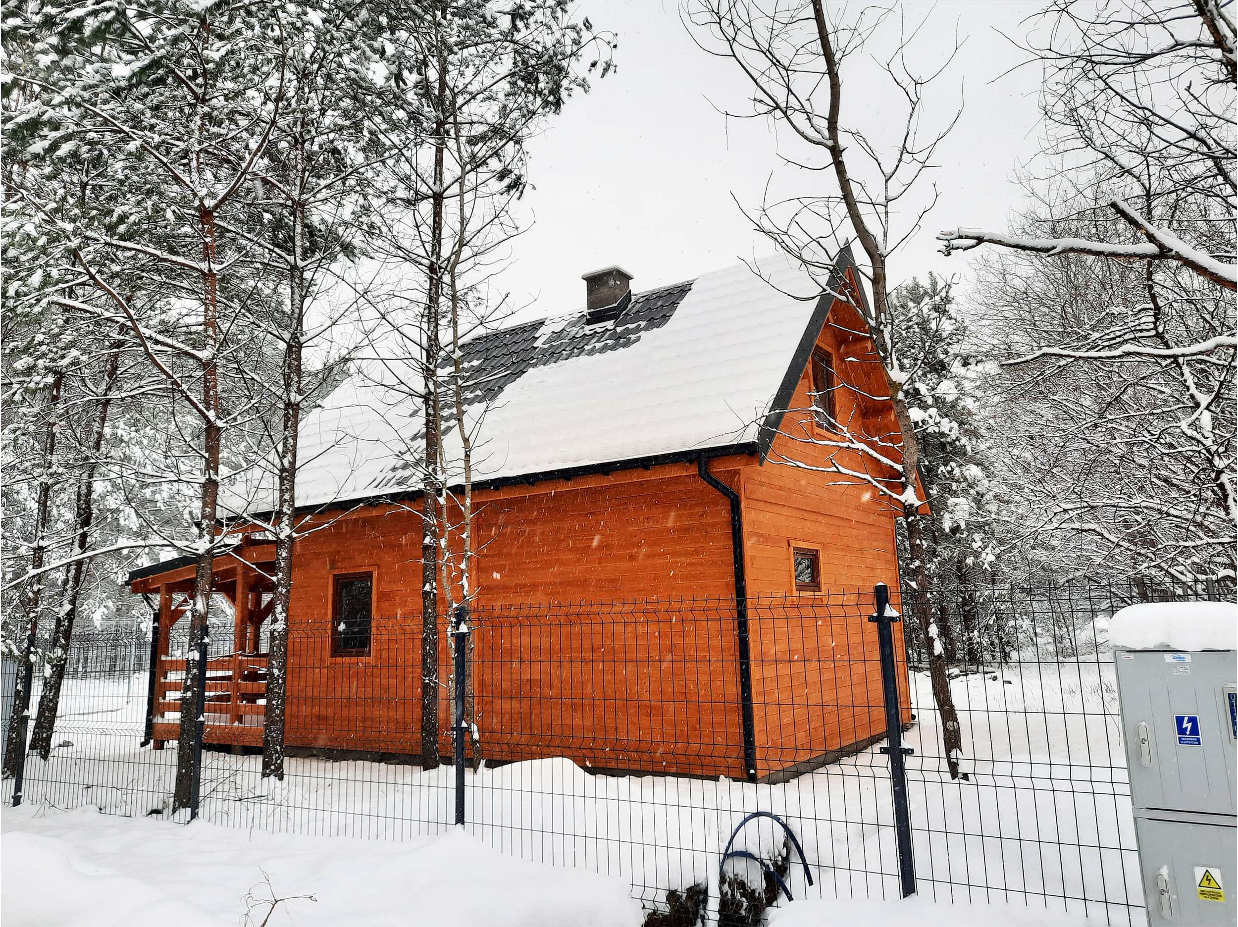 Domek letniskowy Bartek — 5 × 7 m z tarasem i balkonem — model domu