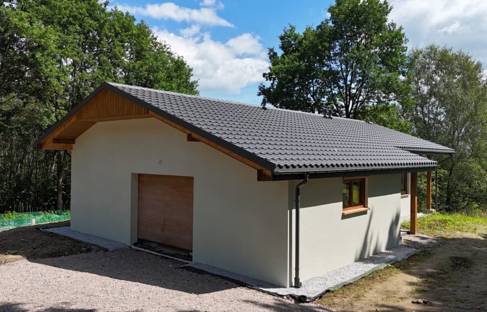 Dom szkieletowy 104 m² w Marcyporębie, DREWHOUSE Robert Drobny