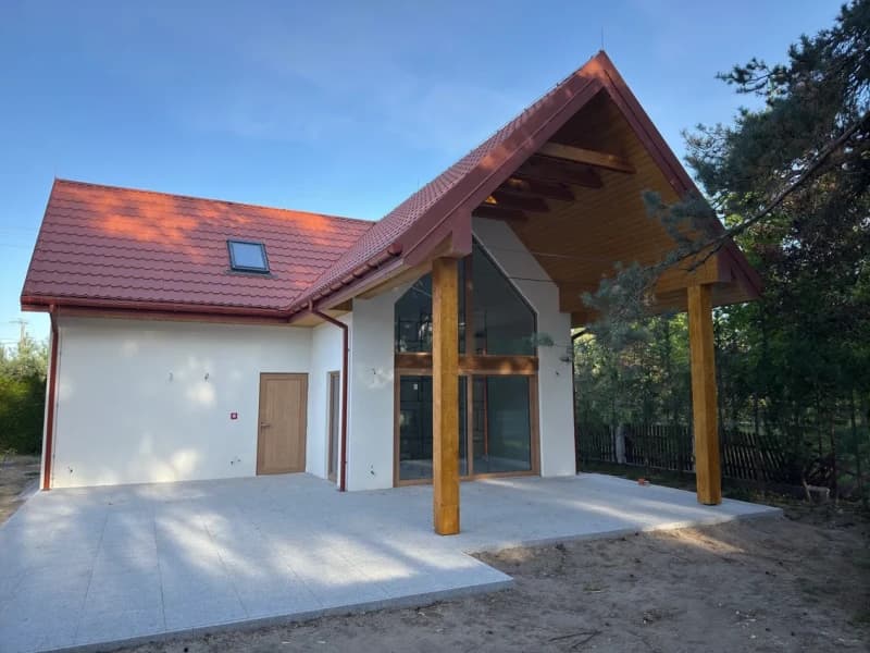 Dom szkieletowy 90 m² w gminie Przykona — DREWNIANE MARZENIA Sławomir Lewandowski
