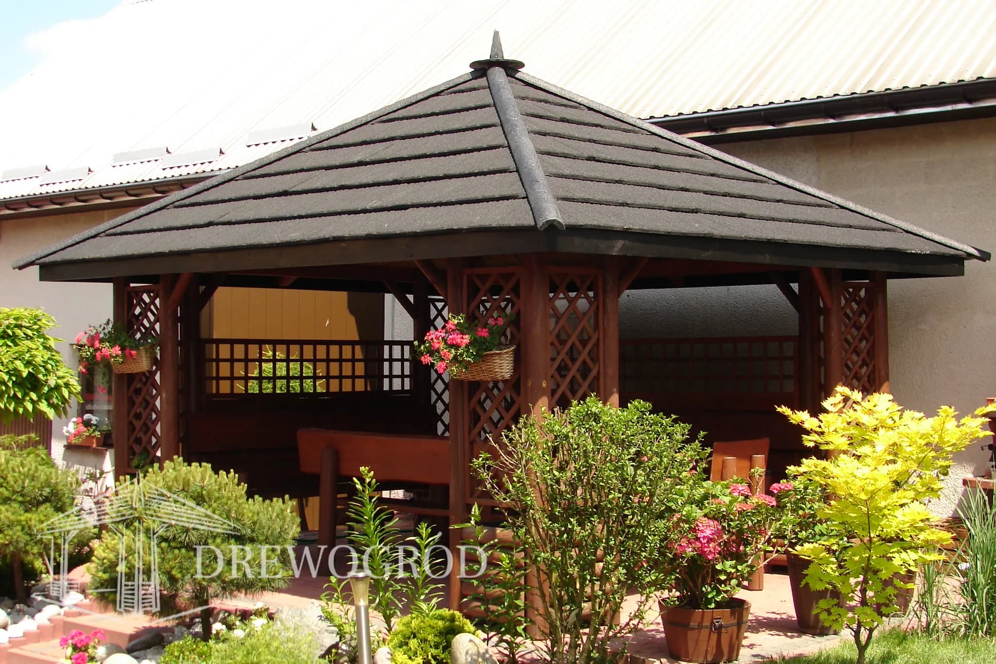 Altana ogrodowa Classic — 4×3,5 m, 14 m² — model domu