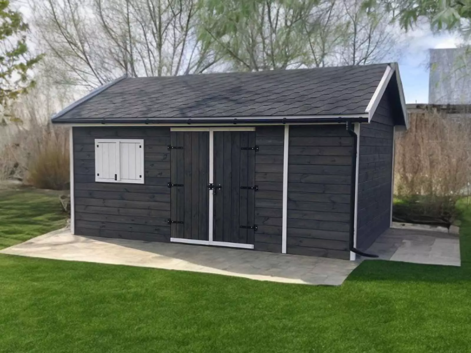 Domek narzędziowy Milan II 3,5 × 5 m — Drewutnia Braci (Tomasz Jarczok)