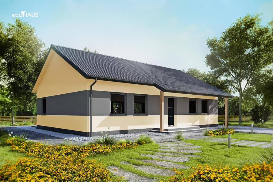 Dom parterowy ECO HAUS — 100,14 m² — ECO HAUS Sp. z o.o.