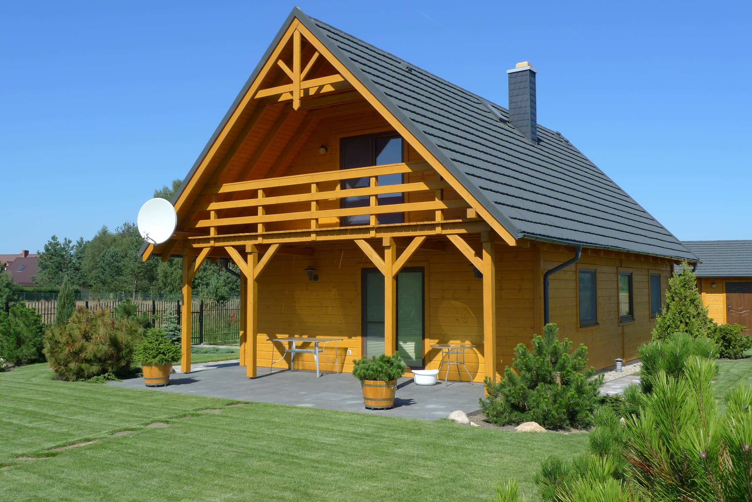 Dom szkieletowy z poddaszem Ecohouse I, 66 m² — model domu