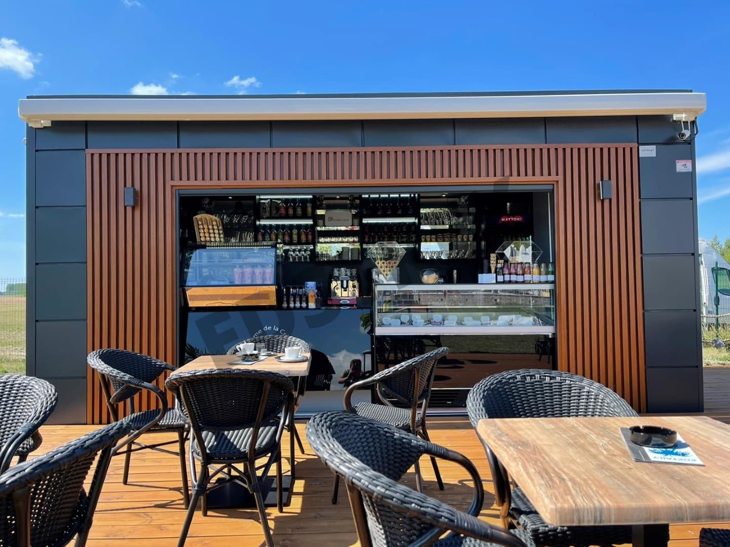 Pawilon gastronomiczny modułowy — 5 × 3 m — EDSTREX, s.r.o.