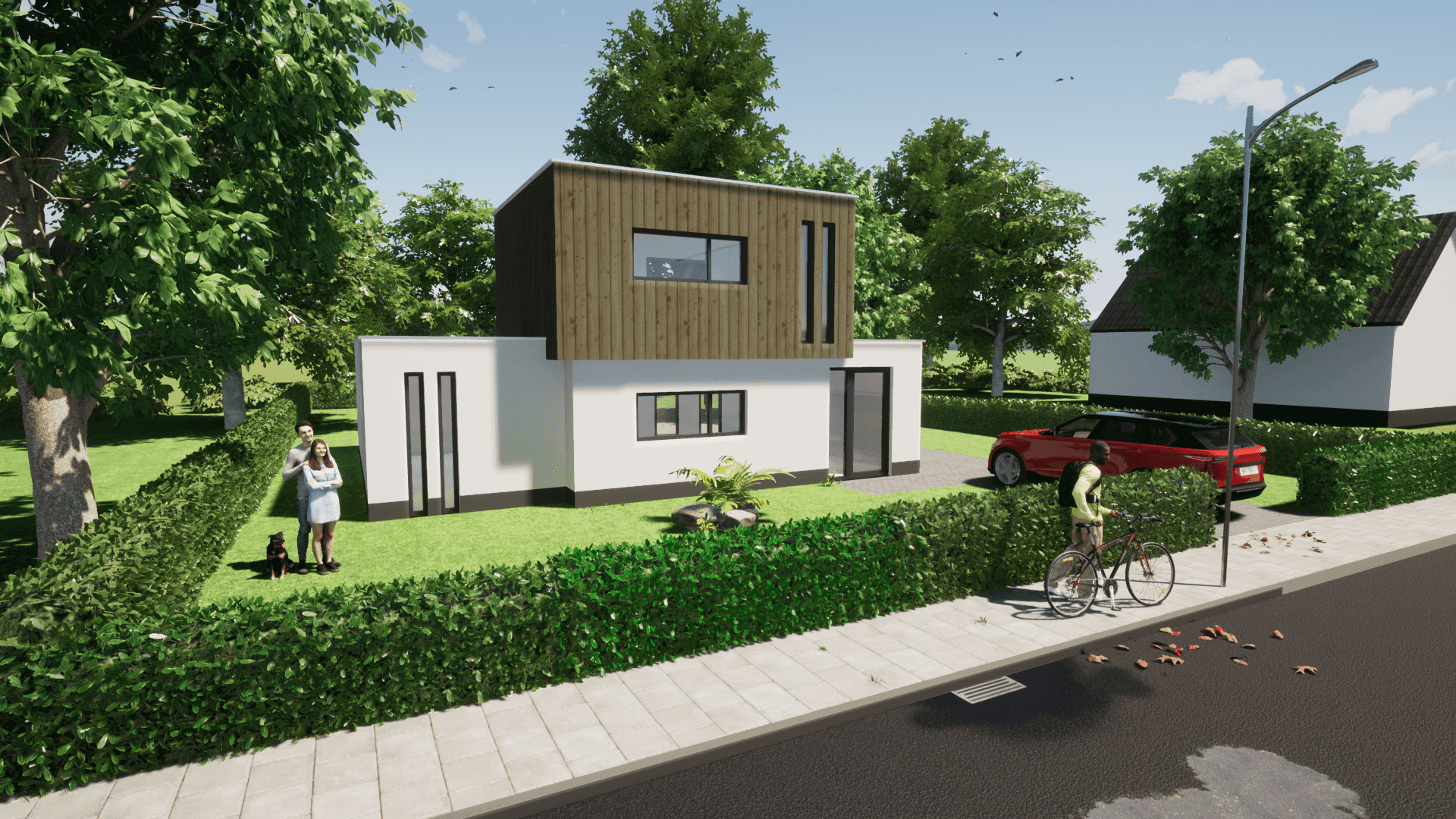 Dom szkieletowy Kubistische woning Utrecht, 105 m² — model domu