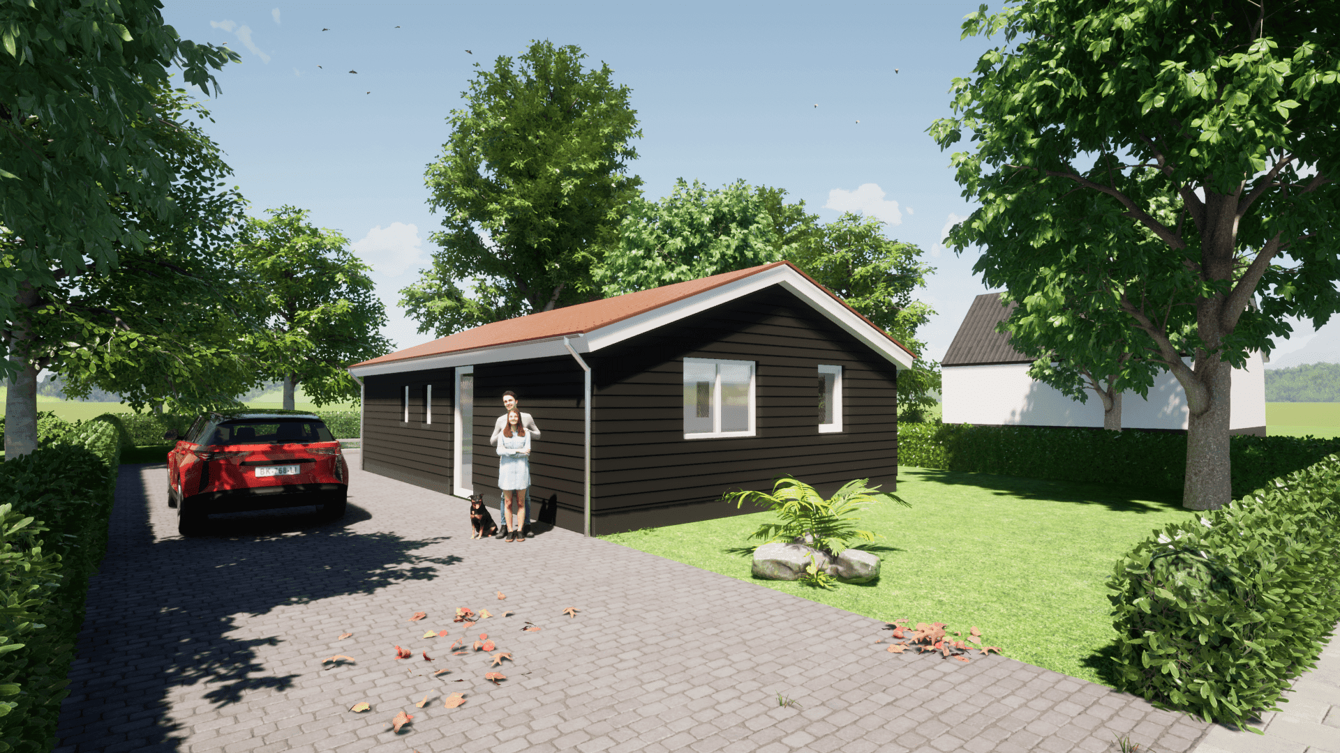 Dom szkieletowy Laagbouw met nok Wijk aan Zee, 67 m² — model domu
