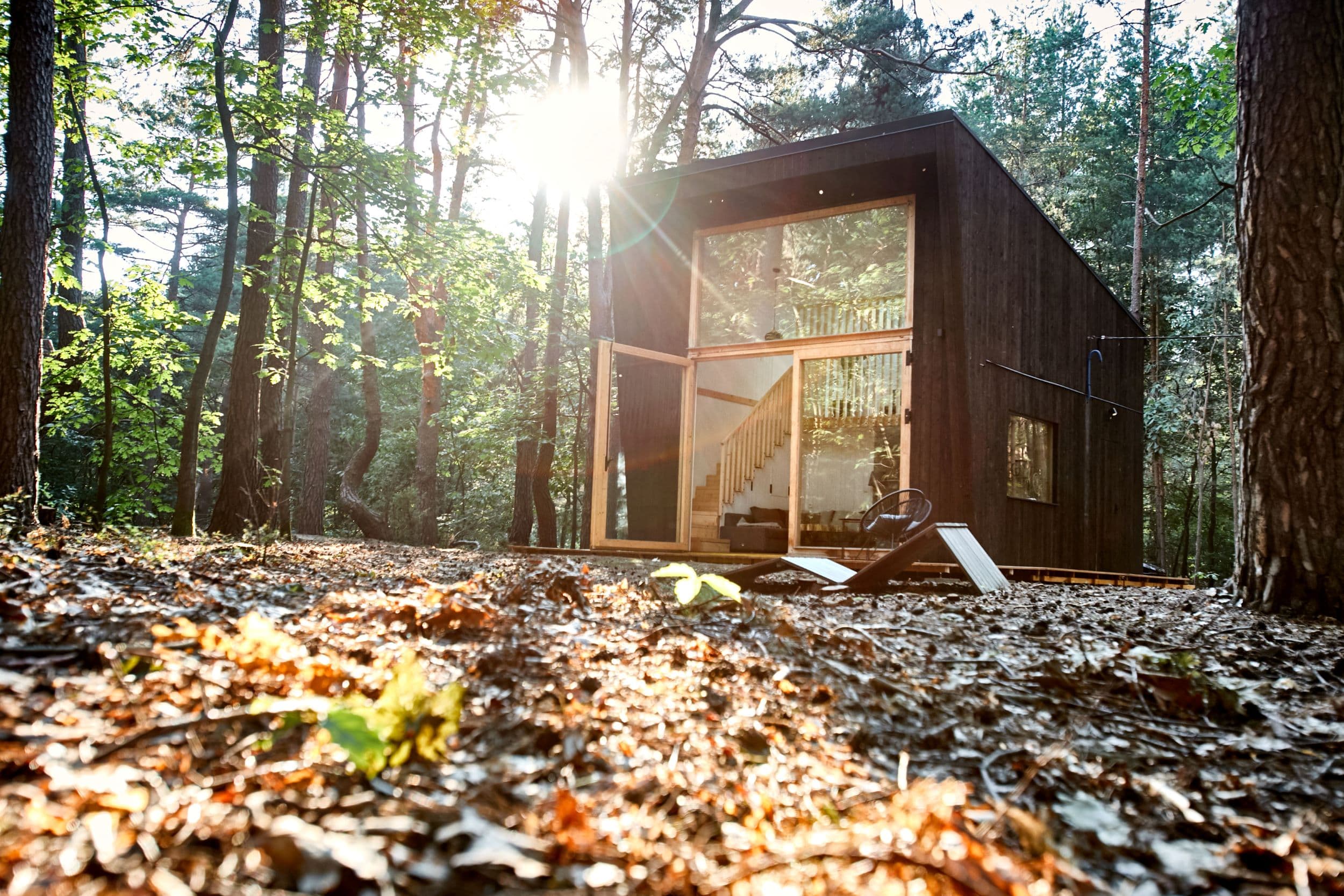 Kubistyczny dom modułowy 35 — 34,8 m² po obrysie — enJoiner
