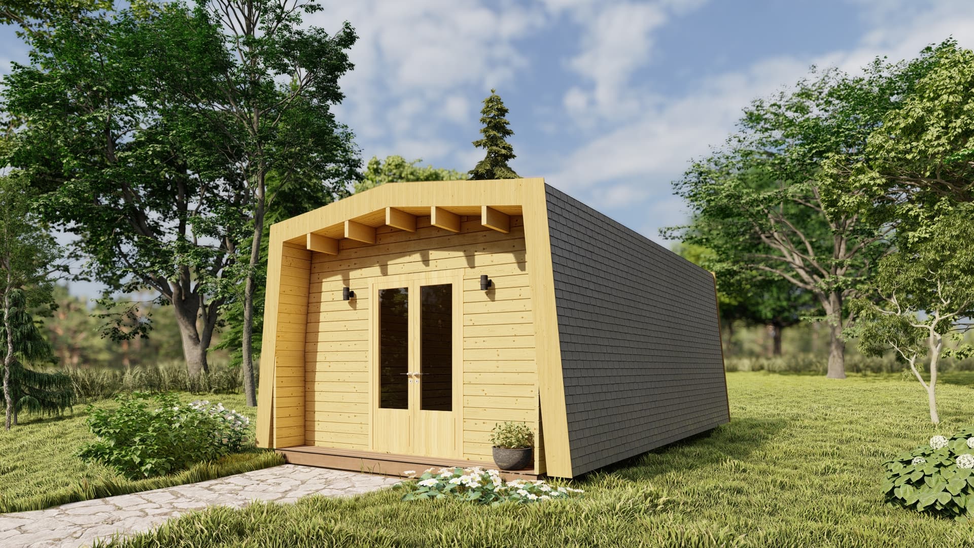 Domek glampingowy z bali Glamping pod — 20 m² — Estonian Log Cabins (ESTONIAN LOG CABINS OÜ)