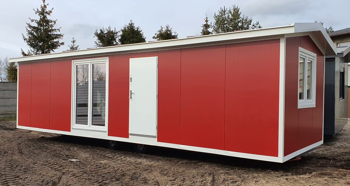Dom mobilny na kołach z płyt warstwowych — 35 m² — PPHU EURO-MEGA Mariusz Szerszon