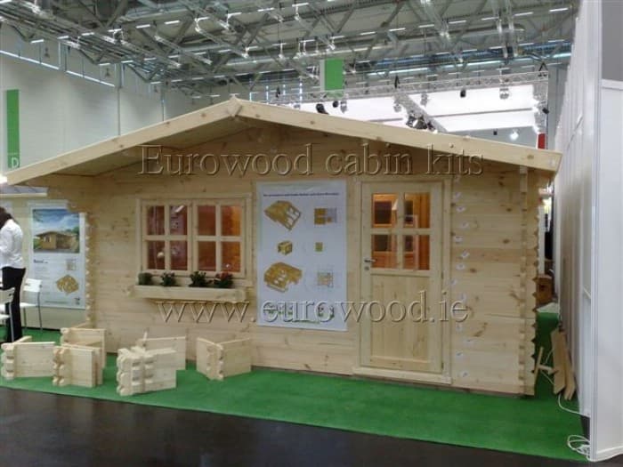 Domek letniskowy z bali Bilbao — 5 × 5 m, 23 m² wewnątrz — Eurowood (UAB Eurovudas)