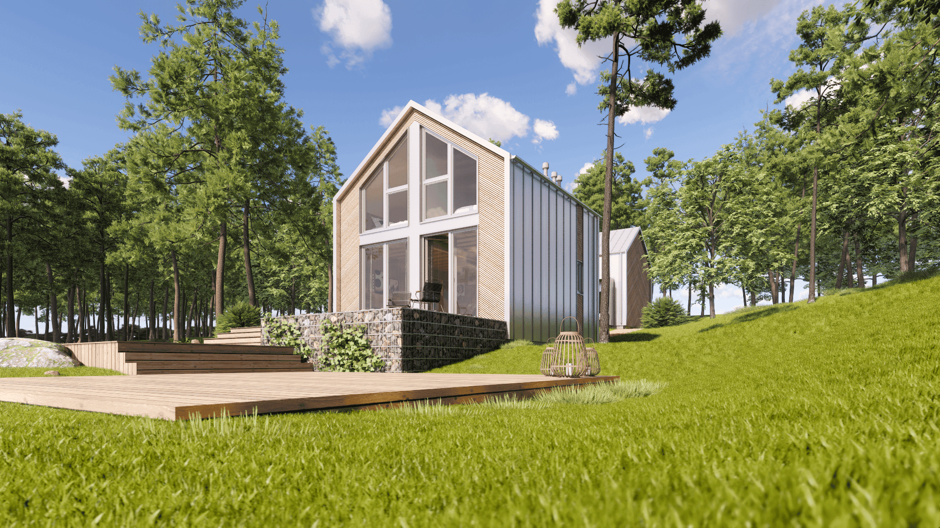 Dom modułowy Smuk 35 — 35 m² zabudowy, 53 m² użytkowej — Fjordom Sp. z o.o.