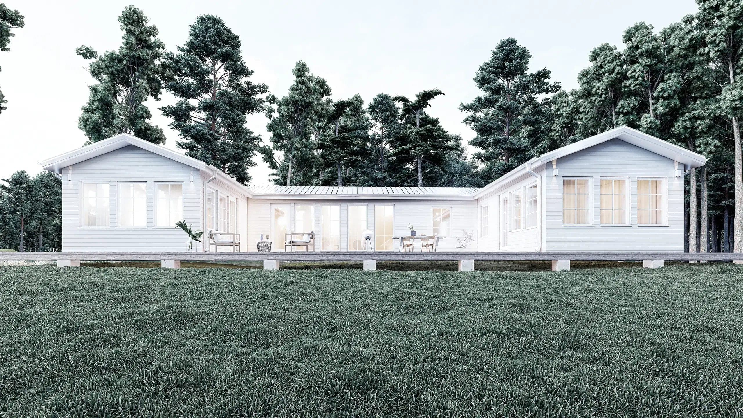 Dom letniskowy Hälsingland, ok. 104 m² — model domu