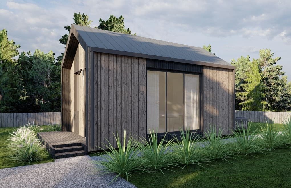 Dom szkieletowy Scandi Studio, 21 m² — model domu